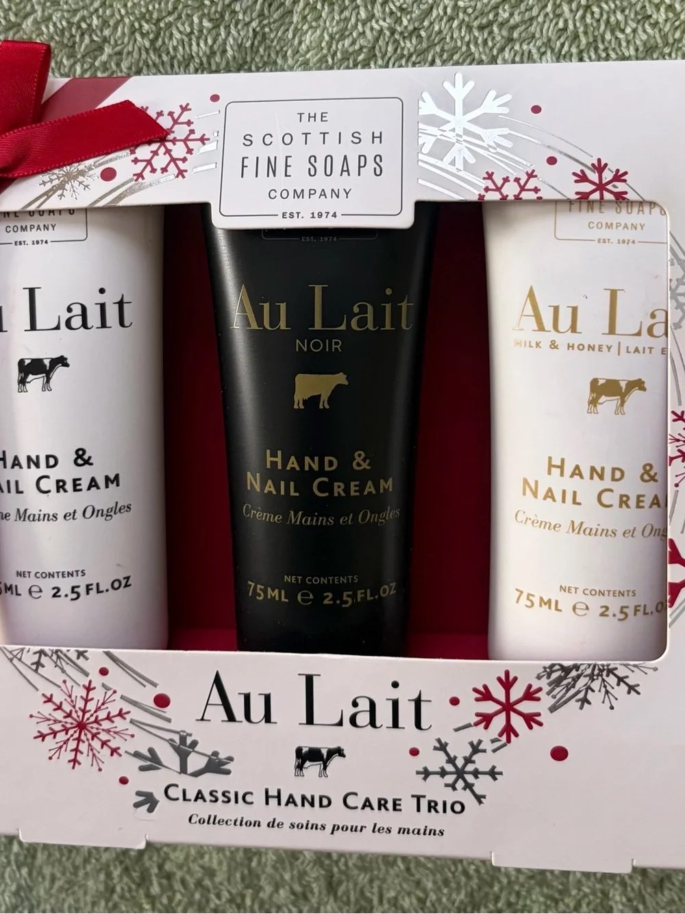 Classic Hand Care Trio - Black, White, Cream Hand & Nail Creams